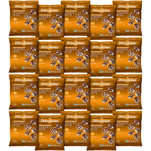 Drizzilicious Smores .74oz 20 Pack | Mini Snack Chocolatey Rice...