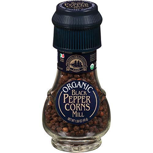 One 1.58 Oz Drogheria &Amp; Alimentari Organic Black Pepper Corns Mill