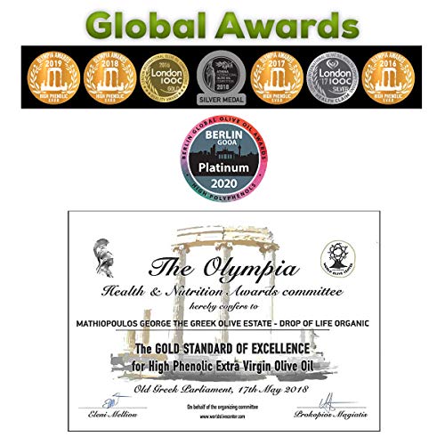 Organic Extra Virgin Olive Oil Drop Of Life | Unfiltered Natural