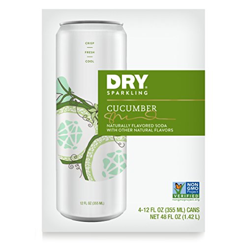 Dry Non-Alcoholic Cucumber Botanical Bubbly I 4 Clean Ingredient