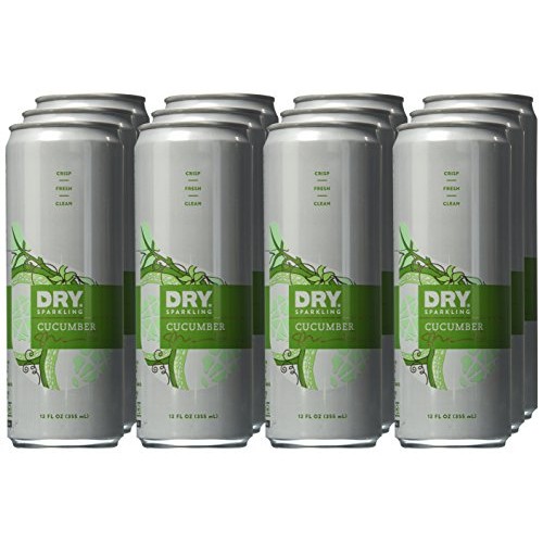 Dry Non-Alcoholic Cucumber Botanical Bubbly I 4 Clean Ingredient