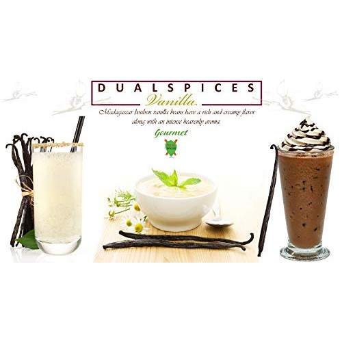 Dualspices - 10 - Grade A Madagascar Bourbon Vanilla Beans Vani
