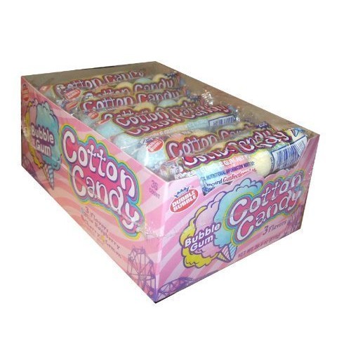 Dubble Bubble Cotton Candy Bubble Gum 5 Pieces Per Sleeve Pack