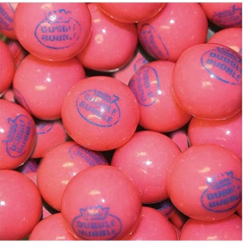 Dubble Bubble Pink 1928 Original 24Mm Gumballs 1 Inch, 5 Pounds