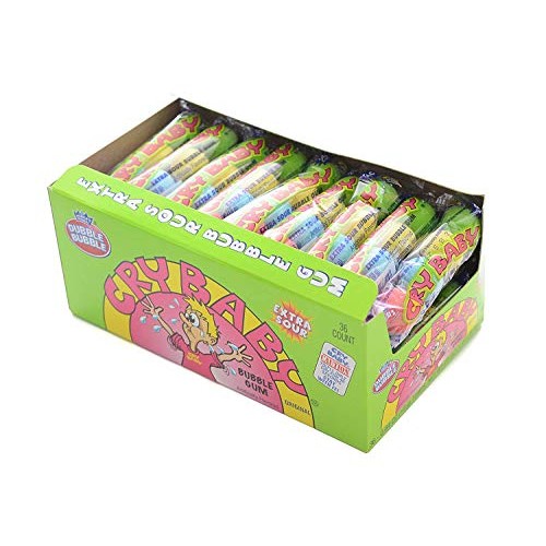 Cry Baby Extra Sour Tube 36-4 Ball Tubes,23 Oz