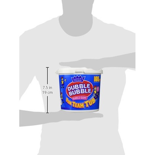 Dubble Bubble 165 Count Tub Bubble Gum