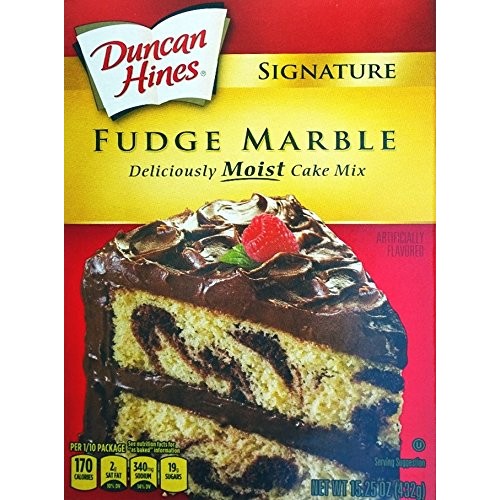 Ducan Hines Signature Fudge Marble Cake Mix Pack Of 2 15.25 Oz