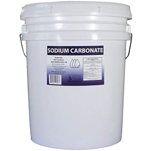 Duda Energy 50 Lb Pail Of Pure Sodium Carbonate Dense Soda Ash N