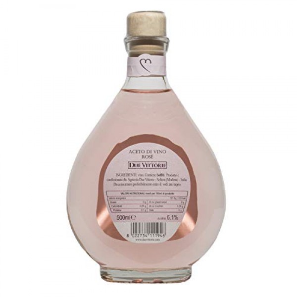 Due Vittorie Aceto di Vino Rosé Wine Vinegar 500ml