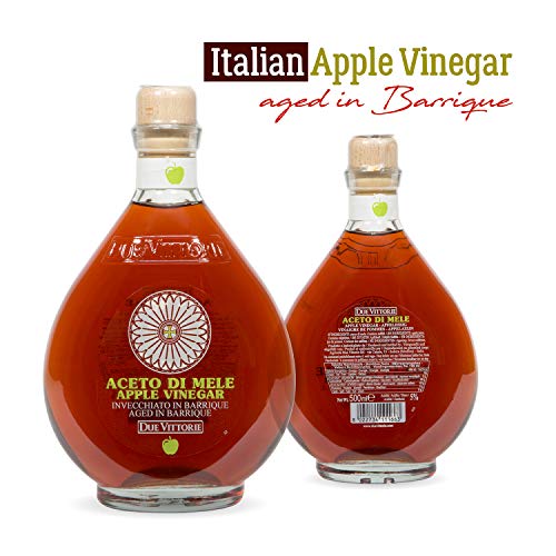 Due Vittorie Apple Vinegar Imported From Italy, 16.9Fl Oz / 500Ml
