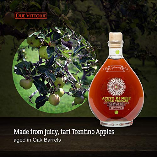 Due Vittorie Apple Vinegar Imported From Italy, 16.9Fl Oz / 500Ml