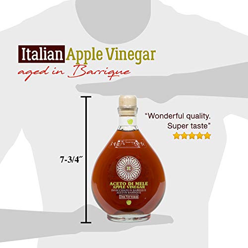 Due Vittorie Apple Vinegar Imported From Italy, 16.9Fl Oz / 500Ml
