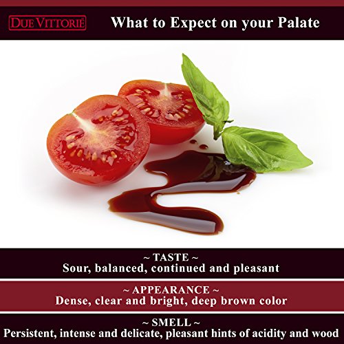 Due Vittorie Oro Gold Balsamic Vinegar Without Pourer, 8.45Fl Oz