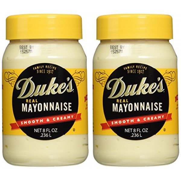 Dukes Real Mayonnaise - Two 8 Fl Oz Jars