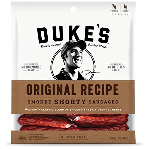 Dukes Original Shorty Smoked Sausages 5 Ounce 2 Bags Gluten Free