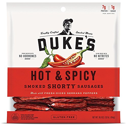 Dukes Hot &Amp; Spicy Shorty Smoked Sausages, 16.0-Ounce Bag