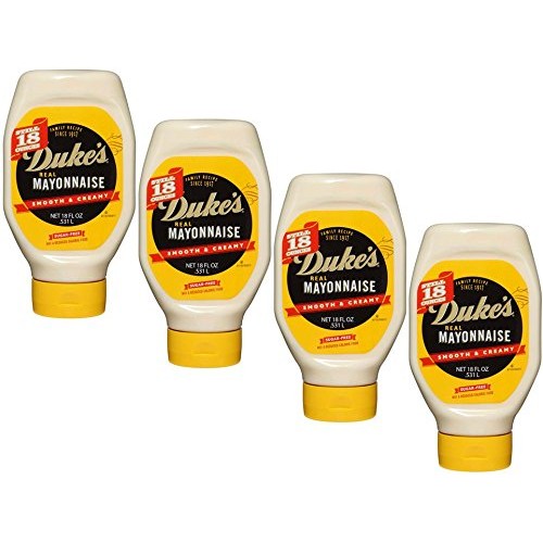 Dukes Real Mayonnaise, 18 Oz. Squeeze Bottle 4-Pack Case