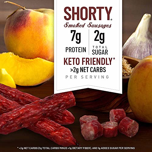 Dukes Hickory Peach Bbq Smoked Shorty Sausages, 5 Oz. Pack Of 8