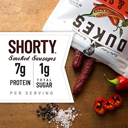 Dukes Hot &Amp; Spicy Smoked Shorty Sausages, Keto Friendly, 5 Oz,
