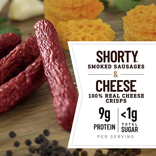 Dukes Shorty Smoked Sausages &Amp; Cheese Crisps, Hatch Green Chile