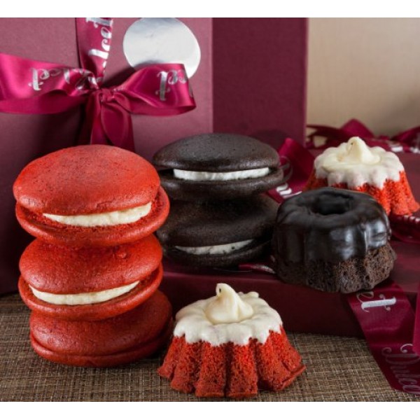 Chocolate Mini Bundt and Red Velvet Whoopie Pie with Butter Crea...