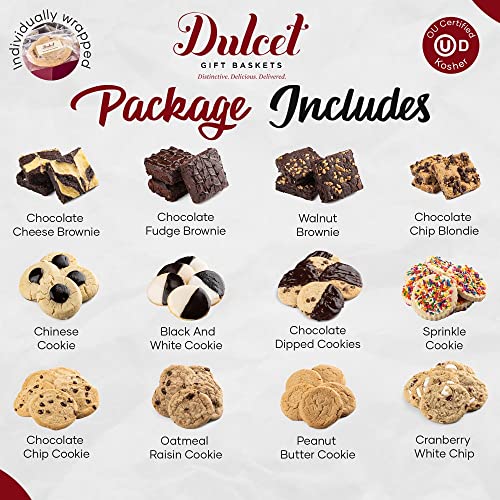 Dulcet Gift Baskets Oven Fresh Cookie And Fudge Brownie Party Gi