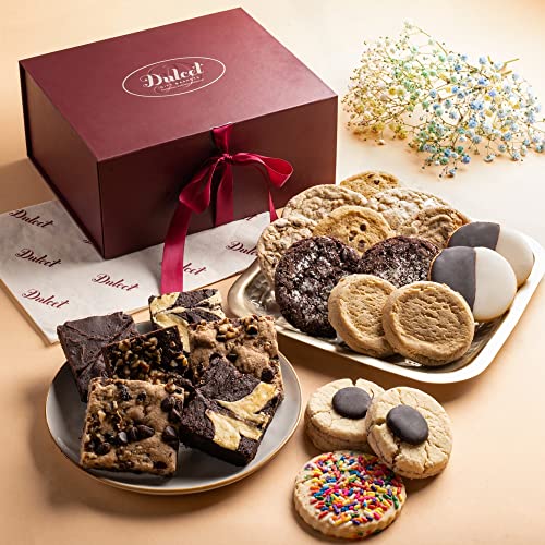 Dulcet Gift Baskets Oven Fresh Cookie And Fudge Brownie Party Gi