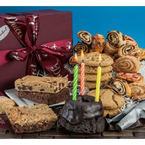 Dulcet Gift Baskets Happy Birthday Fresh Cake Collection With Ca