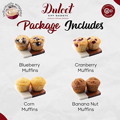 Muffins Assortment Tin, Fresh and Delicious Cranberry, Corn, Blu...