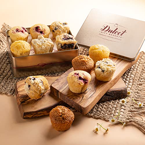 Muffins Assortment Tin, Fresh and Delicious Cranberry, Corn, Blu...