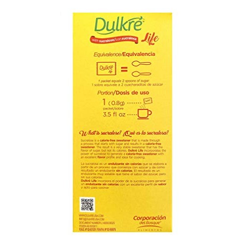 Dulkre Life Calorie Free Sugar Substitute Sucralose Sweetener, 1
