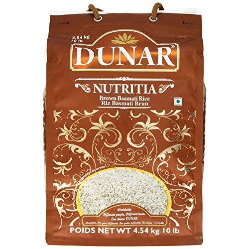 Dunar Nutritia Brown Basmati Rice, Himalayan, 10 Pound