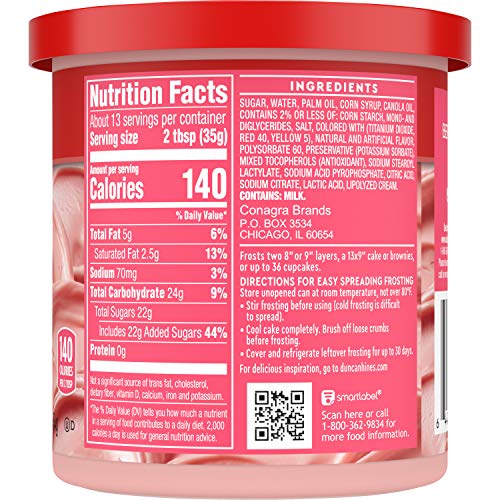 Duncan Hines Creamy Strawberries n Cream Frosting, 16 OZ
