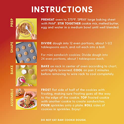 Duncan Hines Epic Pumpkin Spice Flavored Cookie Baking Kit, 20.1...