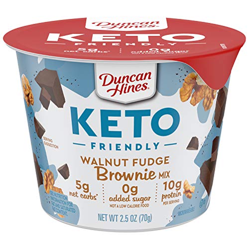 Duncan Hines Keto Friendly Dessert Cups Walnut Fudge Brownie Mix