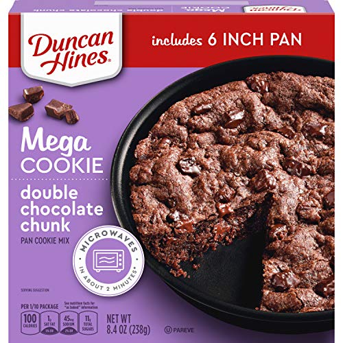 Duncan Hines Mega Cookie Double Chocolate Chunk Pan Cookie Mix,