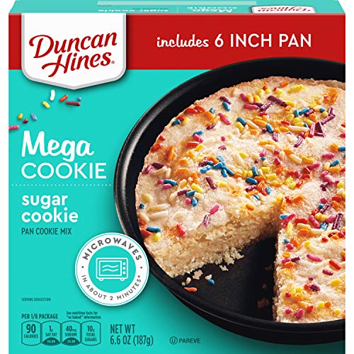 Duncan Hines Mega Cookie Sugar Pan Cookie Mix, 6.6 Oz