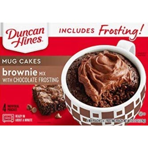 Duncan Hines Mug Cakes Brownie Mix With Chocolate Frosting, 13.2