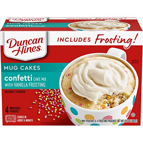 Duncan Hines Mug Cakes Confetti Cake Mix With Vanilla Frosting,