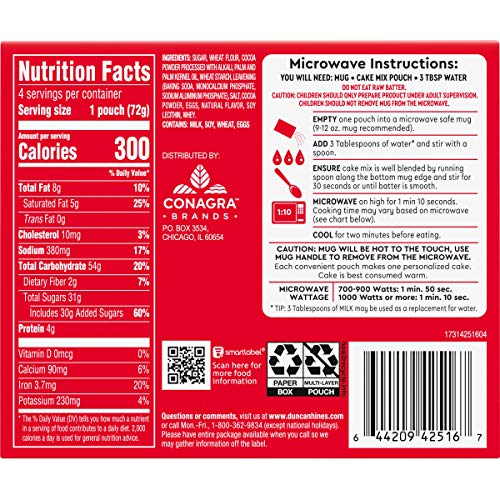 Duncan Hines Perfect Size For One, Chocolate Lovers, 10.16 Oz