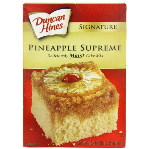 Duncan Hines Signature Pineapple Cake Mix, 16.5-Ounce Boxes Pac