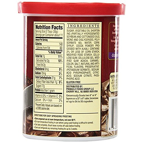 Duncan Hines, Whipped Chocolate Frosting, 14oz Tub Pack of 3