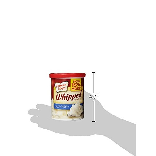 Duncan Hines Whipped Frosting, Fluffy White, 14 Ounce Pack Of 8