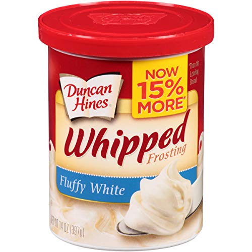 Duncan Hines Whipped Frosting, Fluffy White, 14 Ounce Pack Of 8