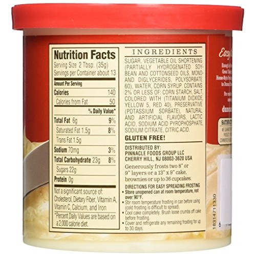 Duncan Hines Creamy Home Style Cream Cheese Frosting 16Oz - 2 Co