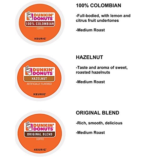 24 Count - Variety Pack Of Dunkin Donuts Coffee K Cups For All K