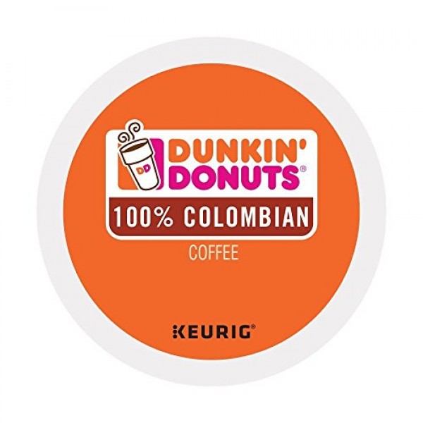 Dunkin Donuts Colombian Coffee K-Cup Pods, For Keurig Brewers, 9...