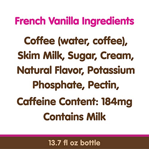 Dunkin Donuts French Vanilla Iced Coffee Bottle, 13.7 fl oz