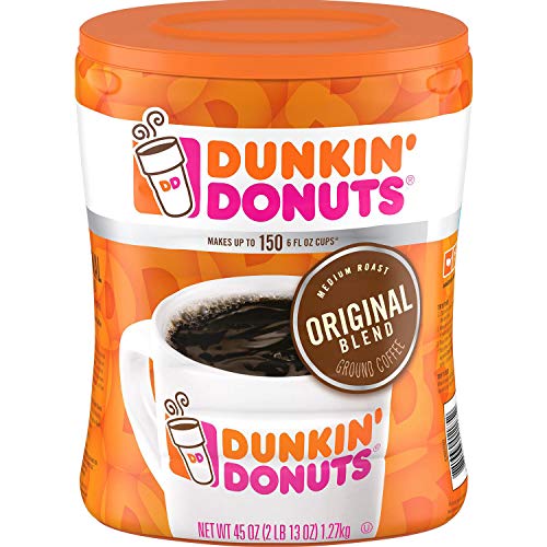 Dunkin Donuts Ground Coffee, Original Blend Medium Roast, 90 Ounce