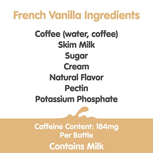 Dunkin Donuts Iced Coffee, French Vanilla, 13.7 Fluid Ounce Pac...